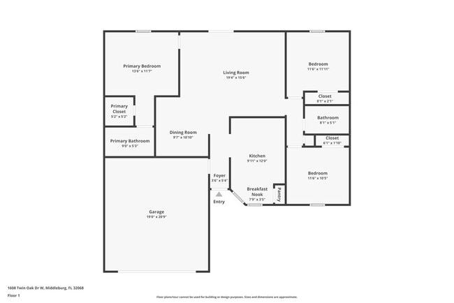 1608 Twin Oak Dr W in Middleburg, FL - Building Photo - Building Photo