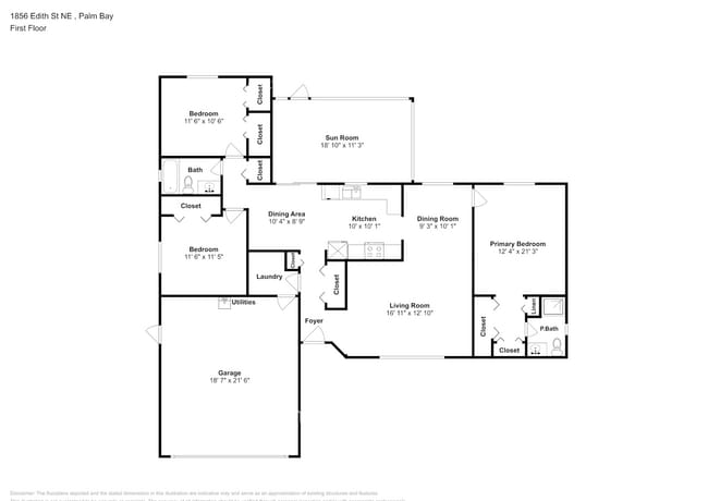 1856 Edith St NE in Palm Bay, FL - Building Photo - Building Photo