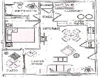 Style C - 1 bedroom Contact for Rates - Graystone Court Villas - Edensburg Apartments in Ebensburg, Pennsylvania