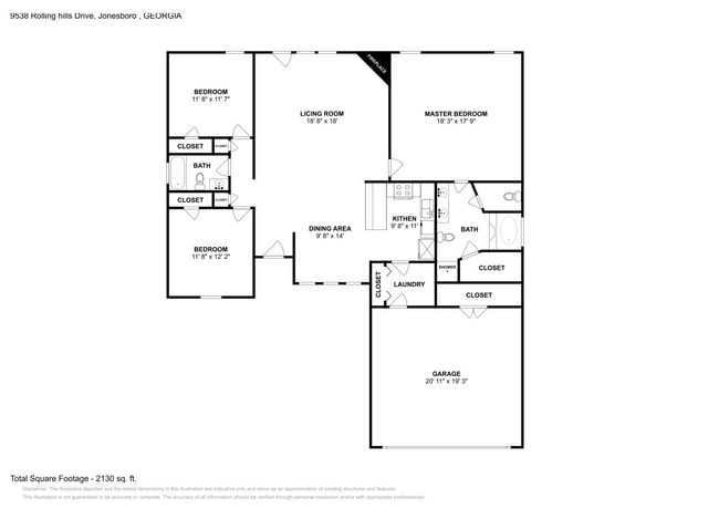 9538 Rollinghills Dr in Jonesboro, GA - Foto de edificio - Building Photo