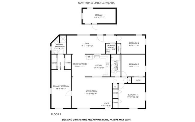 12201 106th St in Largo, FL - Foto de edificio - Building Photo