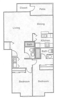 Riverwood Apartments in Grants Pass, OR - Foto de edificio - Floor Plan