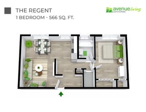 The Regent in Edmonton, AB - Building Photo - Floor Plan