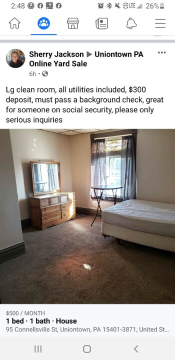 95 Connellsville St in Uniontown, PA - Foto de edificio