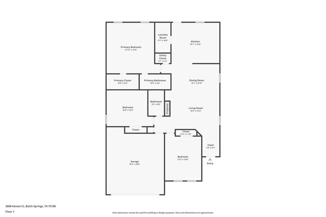 3808 Kenzie Ct in Balch Springs, TX - Foto de edificio - Building Photo