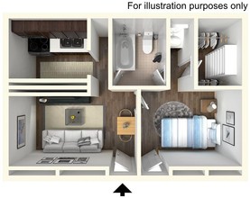 316 Fry in Denton, TX - Foto de edificio - Floor Plan