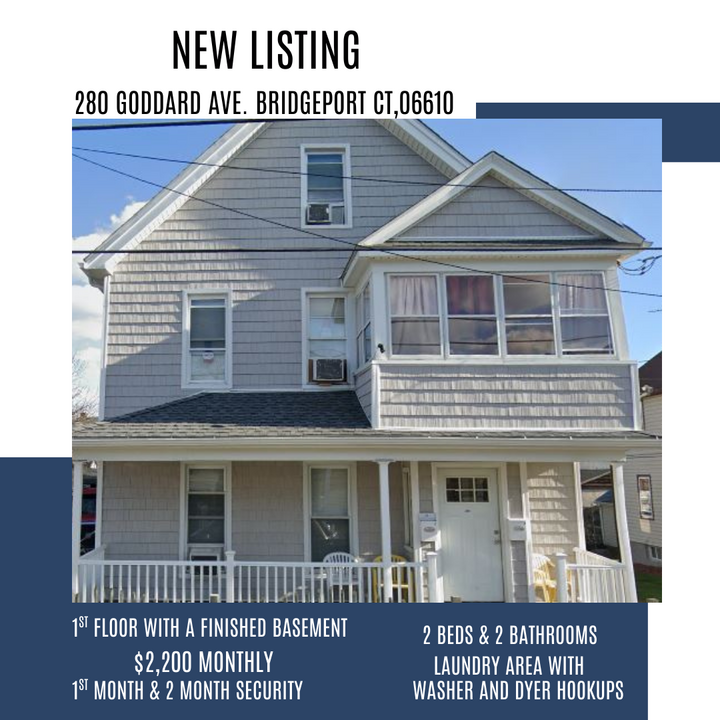 280 Goddard Ave, Unit 1ST FL in Bridgeport, CT - Foto de edificio