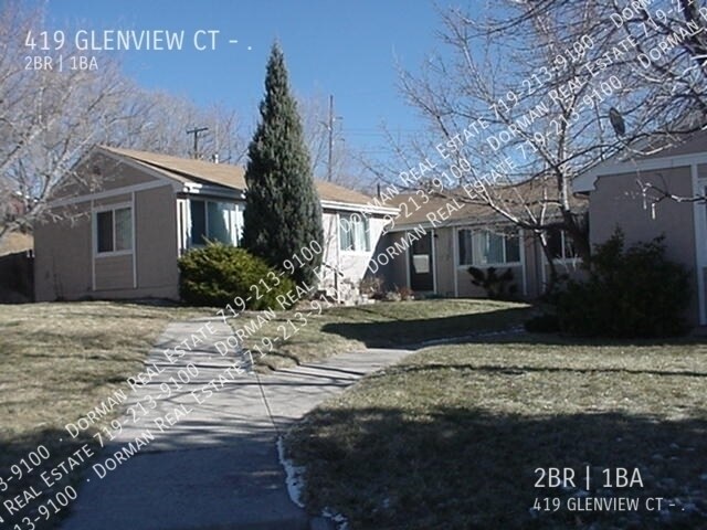419 Glen View Ct in Colorado Springs, CO - Building Photo