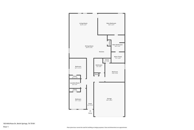 103 Wild Rose Dr in Balch Springs, TX - Building Photo - Building Photo