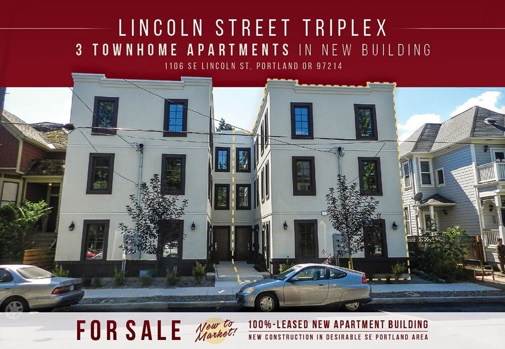 Lincoln Street Triplex in Portland, OR - Building Photo