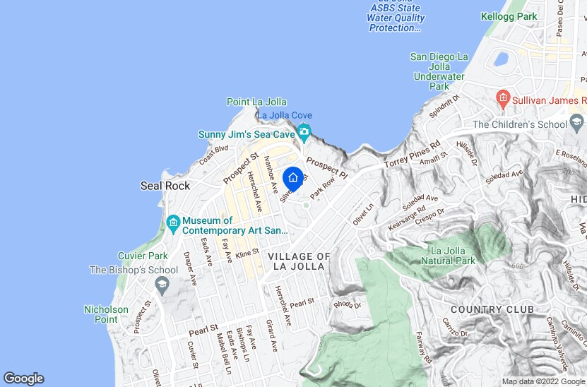 1225 Silverado St in La Jolla, CA - Foto de edificio