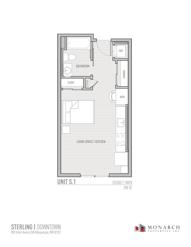 Sterling Downtown in Albuquerque, NM - Building Photo - Floor Plan