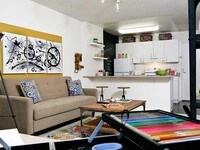 Living Area and Kitchen - AVA Nob Hill Apartments in San Francisco, California