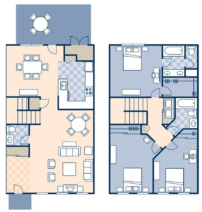 Fort Story Family Homes in Virginia Beach, VA - Foto de edificio - Floor Plan