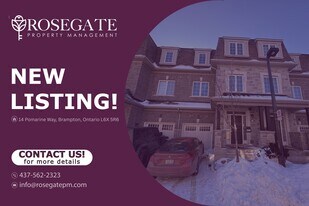 Spacious 3-Bedroom Freehold Townhouse with Garage & Backyard in Brampton in Brampton, ON - Building Photo