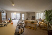 Phase II- Kitchen/Living Room - Indian Ridge Apartments in Johnson City, New York