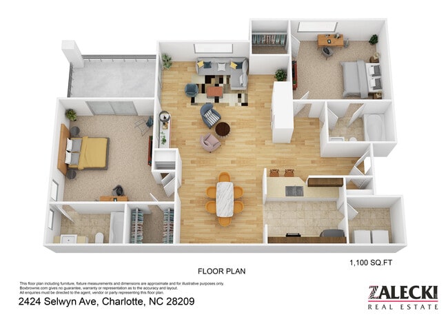 2424 Selwyn Ave in Charlotte, NC - Building Photo - Floor Plan