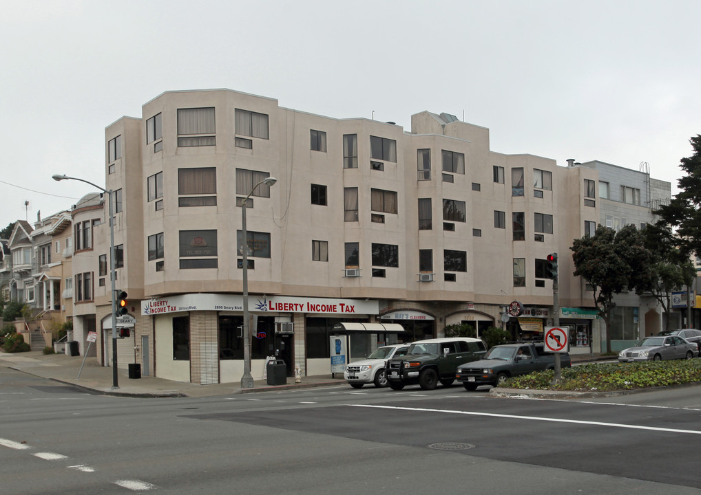 2882-2886 Geary Blvd in San Francisco, CA - Building Photo