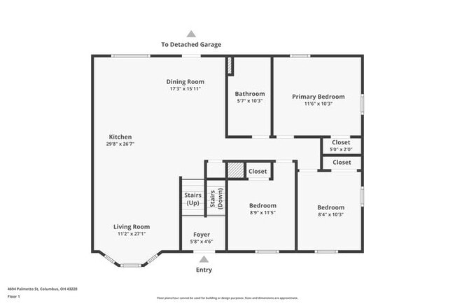 4694 Palmetto St in Columbus, OH - Foto de edificio - Building Photo