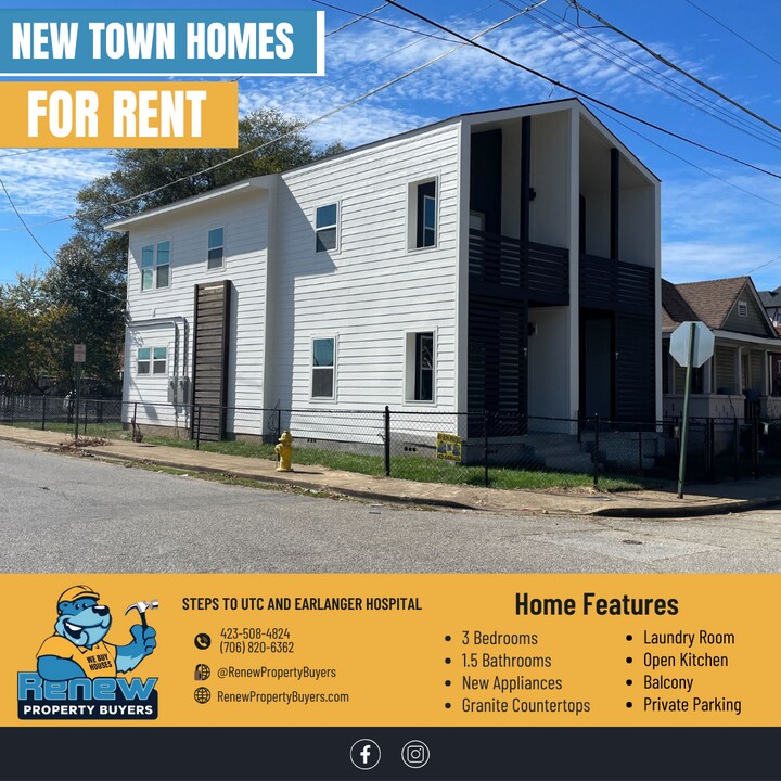 1124 Garfield St, Unit B in Chattanooga, TN - Foto de edificio