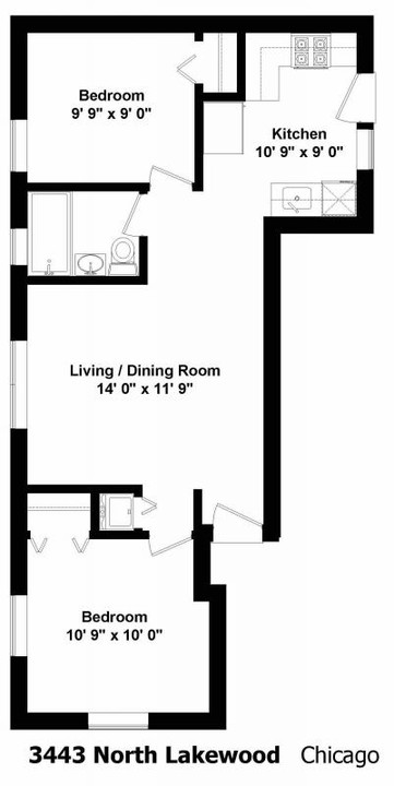 3443 N Lakewood-Unit -3443-2 in Chicago, IL - Foto de edificio