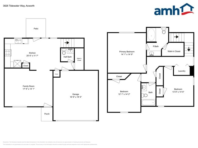 3826 Tidewater Way NW in Acworth, GA - Foto de edificio - Building Photo