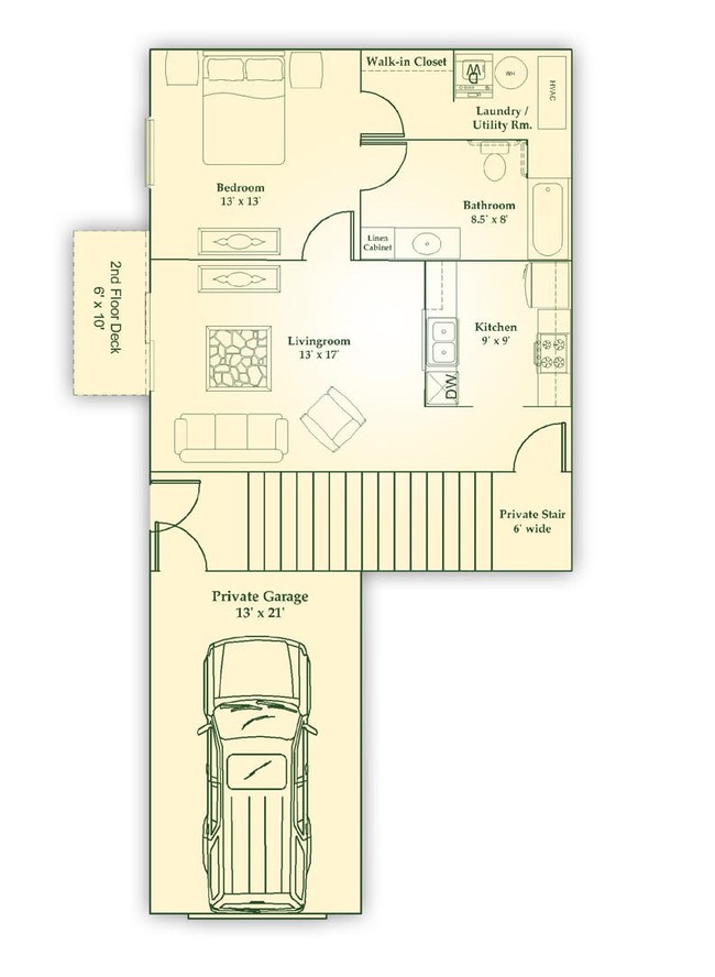 Paramount Villas in Aberdeen, SD - Building Photo - Floor Plan