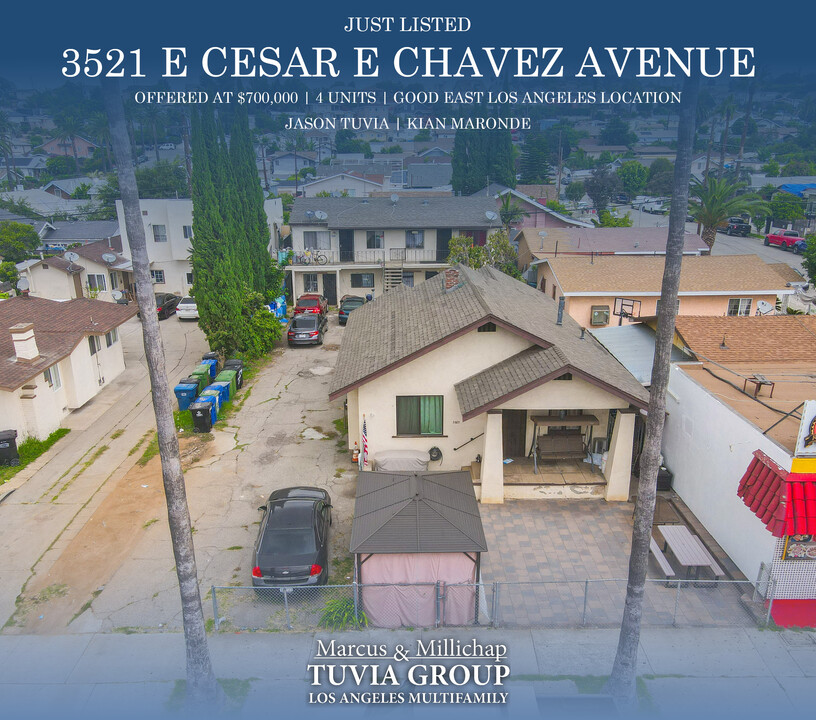 3521 E Cesar E Chavez Ave in Los Angeles, CA - Building Photo