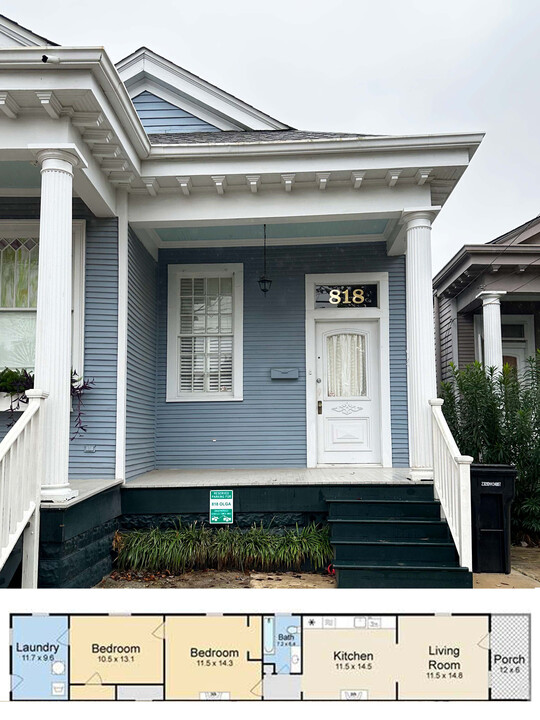 818 Olga St, Unit 1 in New Orleans, LA - Foto de edificio