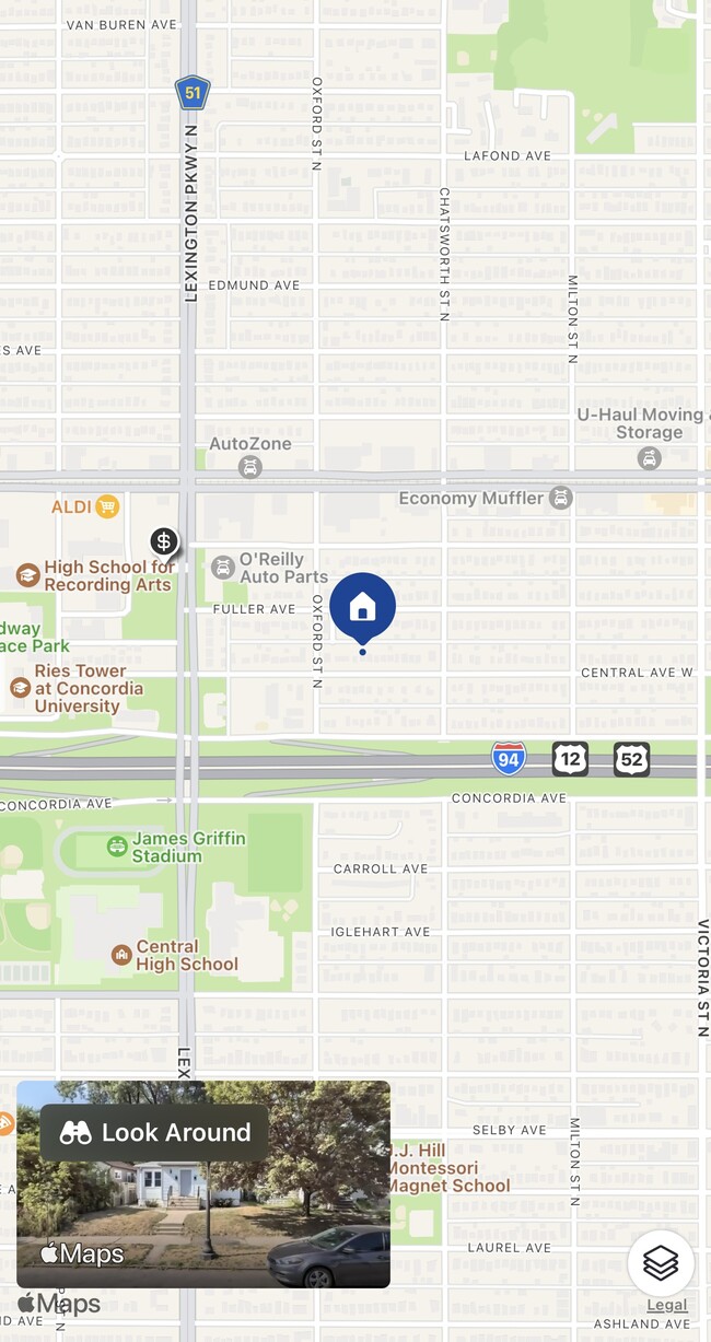 property at 1019 Central Ave W