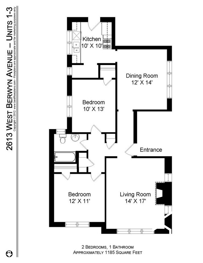 2611 W Berwyn Ave, Unit 1A in Chicago, IL - Building Photo - Building Photo