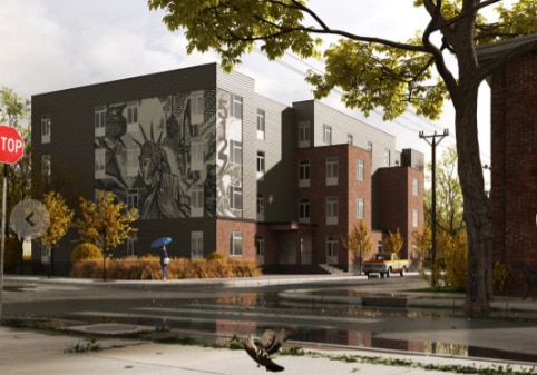Veterans Village in Philadelphia, PA - Foto de edificio