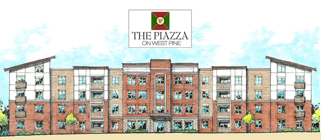 Piazza on West Pine