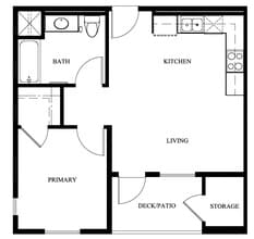 Cypress at Junipers Senior Apartments in San Diego, CA - Foto de edificio - Floor Plan