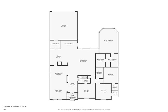 1735 Oneal St in Lancaster, TX - Foto de edificio - Building Photo