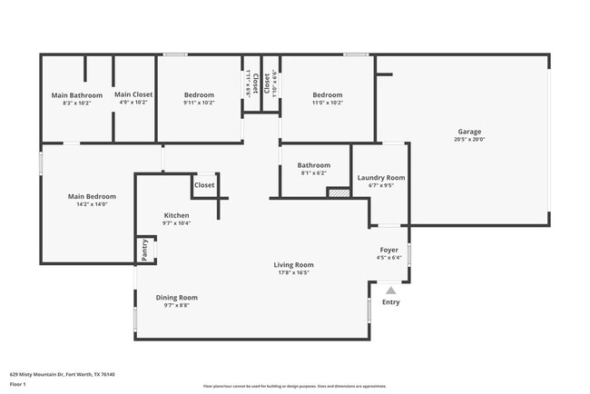 629 Misty Mountain Dr in Fort Worth, TX - Foto de edificio - Building Photo