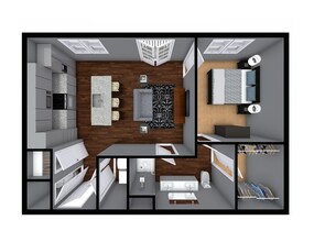 The Apartments at 1st on Main in Carmel, IN - Building Photo - Floor Plan