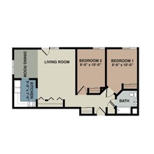 Applewood West and Fairmount Apartments in Duluth, MN - Foto de edificio - Floor Plan