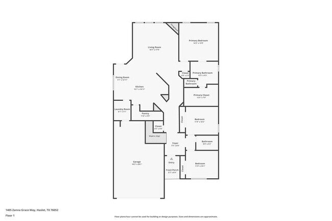 1405 Zanna Grace Way in Haslet, TX - Foto de edificio - Building Photo