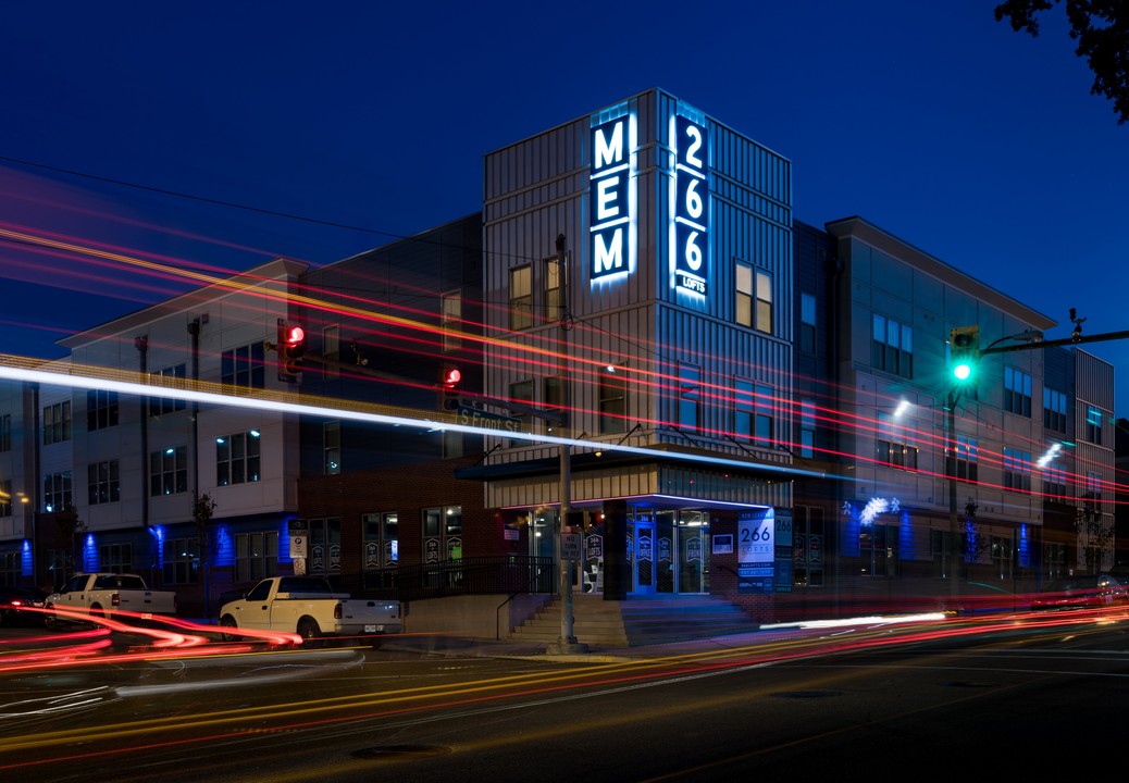 266 Lofts in Memphis, TN - Foto de edificio