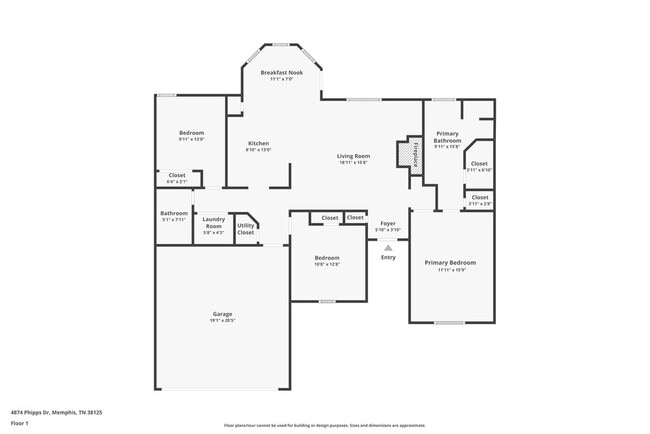 4874 Phipps Dr in Memphis, TN - Foto de edificio - Building Photo