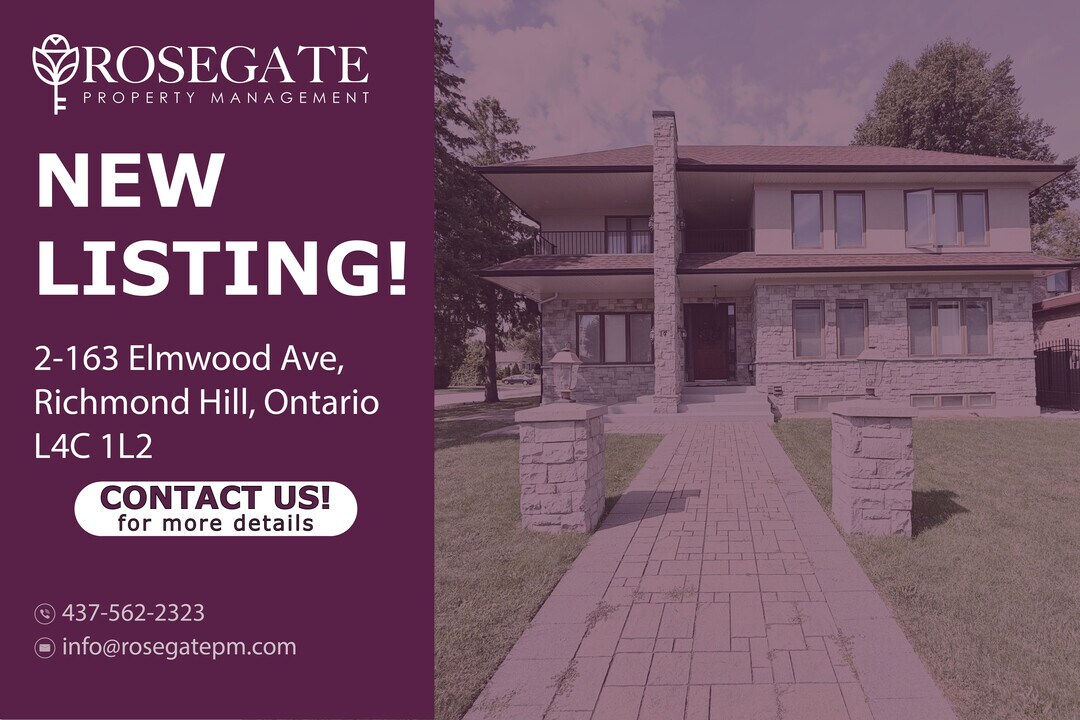163 Elmwood Ave in Richmond Hill, ON - Building Photo