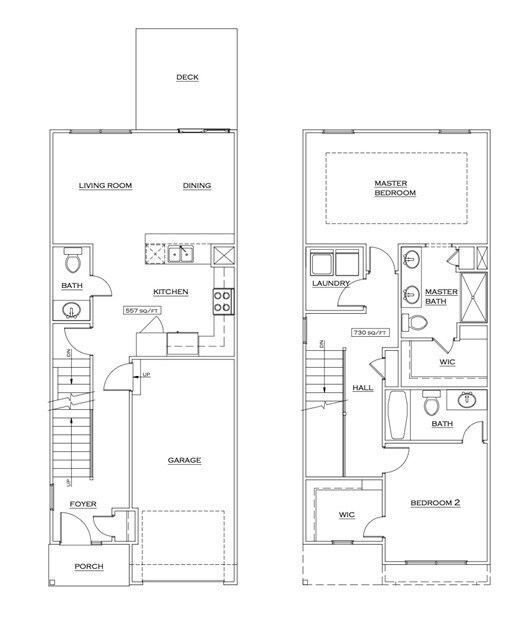 Eagle Creek Townhomes in De Soto, KS - Foto de edificio - Floor Plan