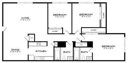 SOUTH CREST in Dallas, TX - Foto de edificio - Floor Plan