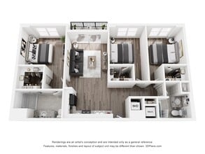 Courtside Apartments II in Miami, FL - Building Photo - Floor Plan