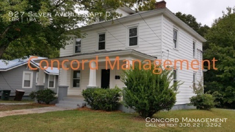 827 Silver Ave-Unit -Apt D in Greensboro, NC - Building Photo