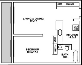 Dunn Tower II in Rochester, NY - Building Photo - Floor Plan