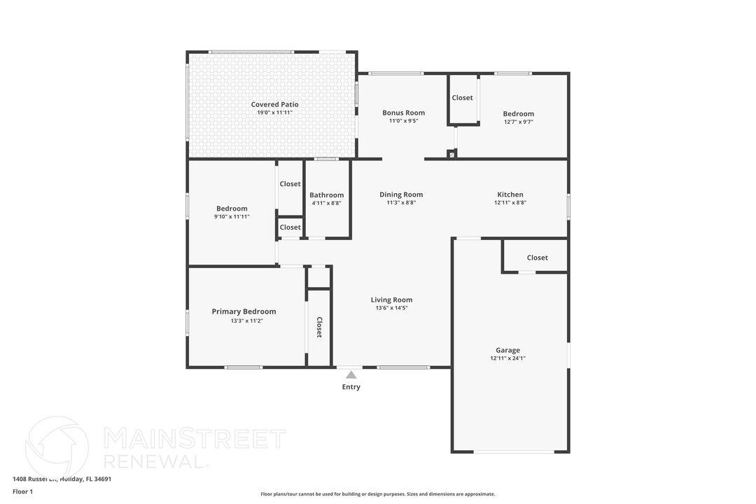 1408 Russel Ln in Holiday, FL - Building Photo