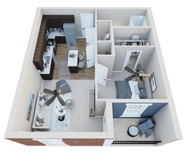The Interurban Apartments in Delphi, IN - Foto de edificio - Floor Plan