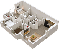 Welcome to Falcon Trace II in Kissimmee, FL - Foto de edificio - Floor Plan